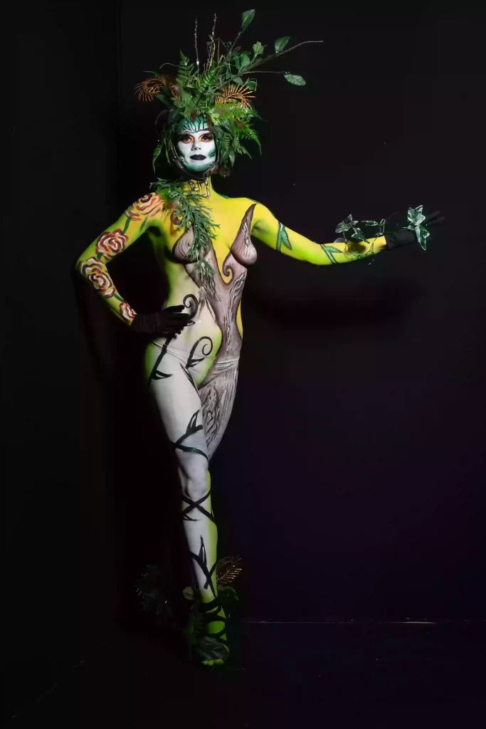 Maquillage bodypainting artistique shooting modèle seul
